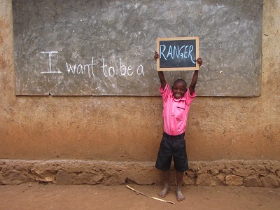 A student in Uganda who participated in the zoo